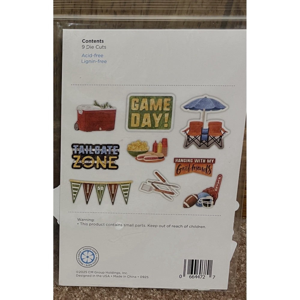 Creative Memories "Grateful Harvest Harvesting Embellishments 9 Die Cuts New
